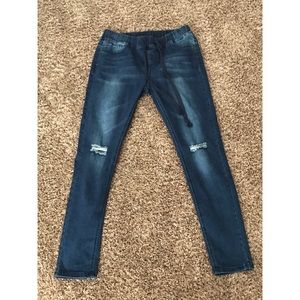 🌟Blue Draw String denim Pants